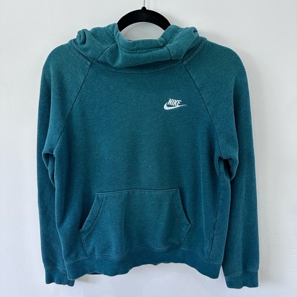 Nike Sweaters - Nike Women's Cowl Neck Teal Sweater - Size S